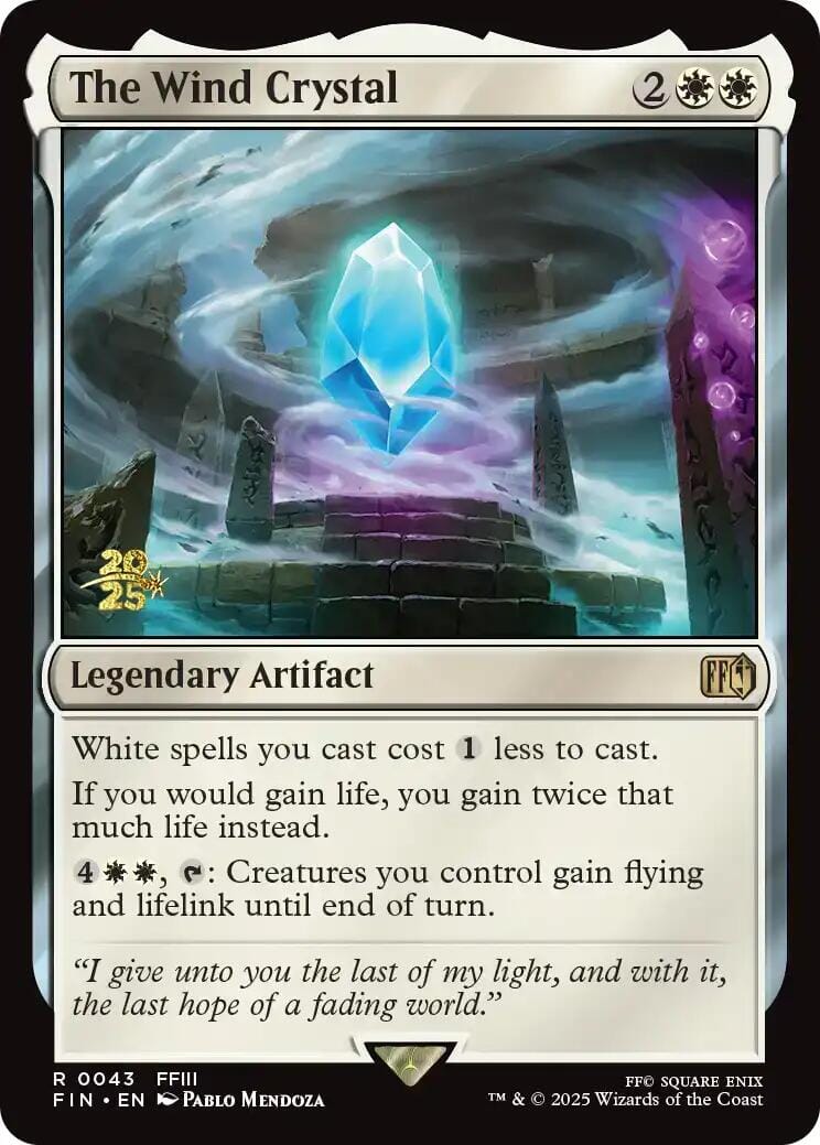 The Wind Crystal [FINAL FANTASY Prerelease Promo] MTG Single Magic: The Gathering  | Multizone: Comics And Games