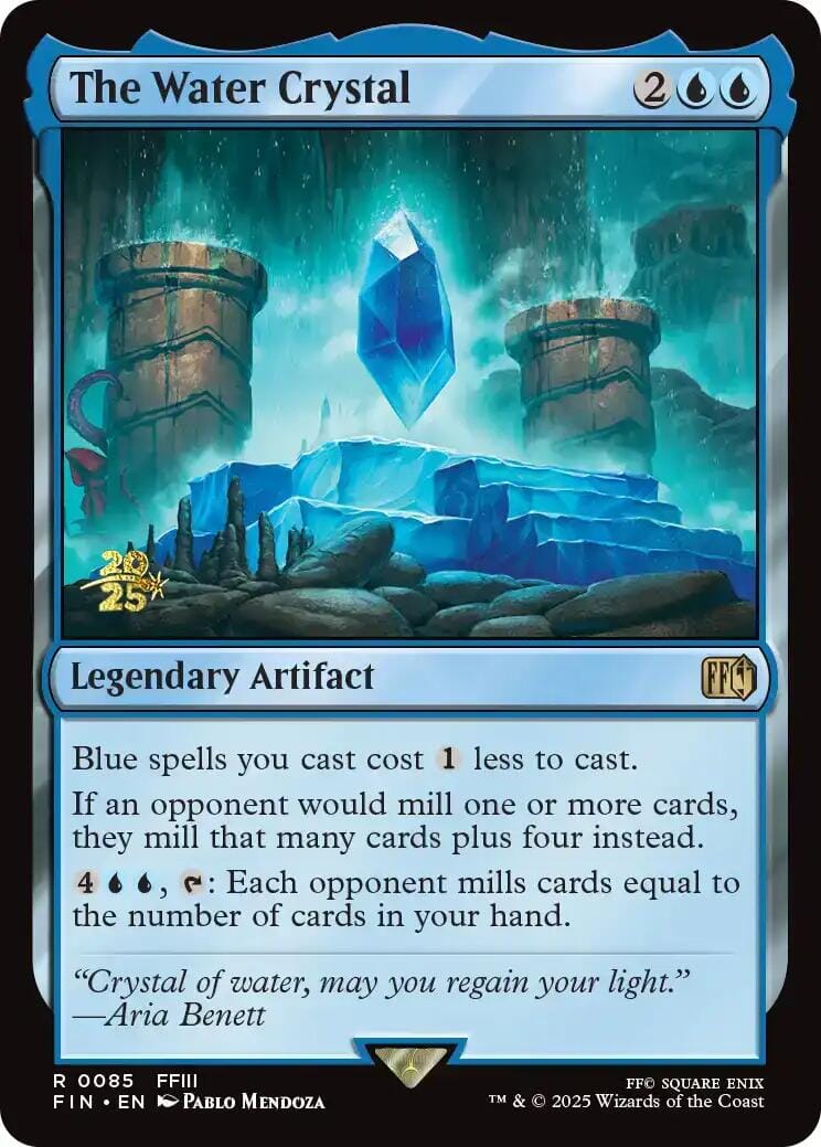 The Water Crystal [FINAL FANTASY Prerelease Promo] MTG Single Magic: The Gathering  | Multizone: Comics And Games