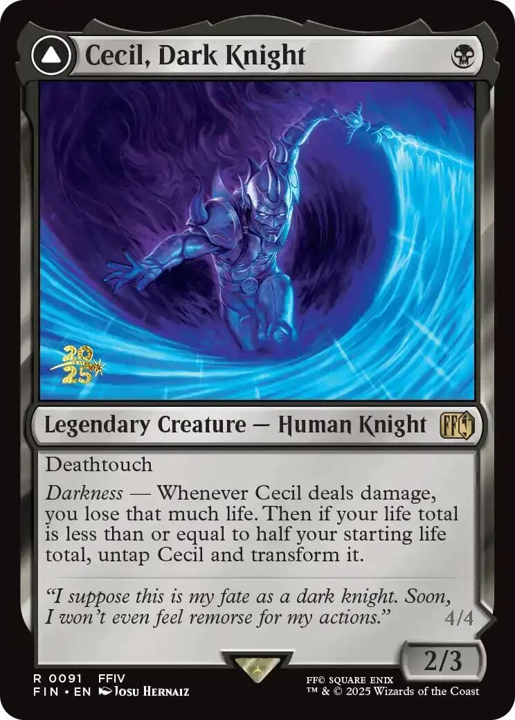 Cecil, Dark Knight [FINAL FANTASY Prerelease Promo] MTG Single Magic: The Gathering  | Multizone: Comics And Games