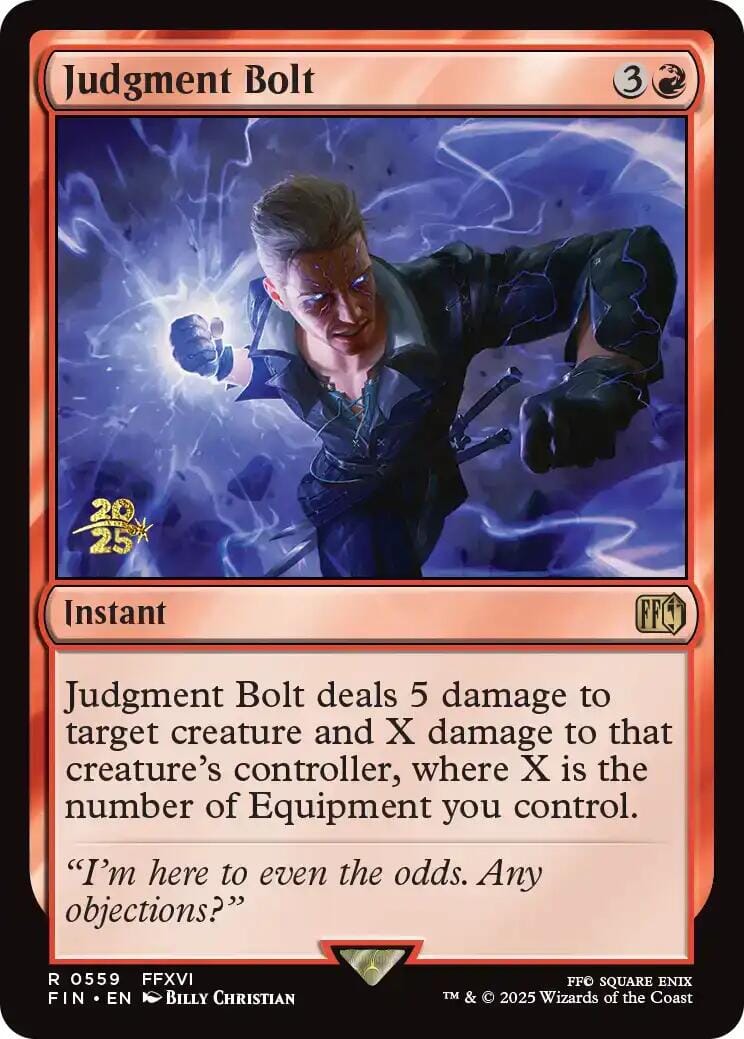 Judgment Bolt [FINAL FANTASY Prerelease Promo] MTG Single Magic: The Gathering  | Multizone: Comics And Games