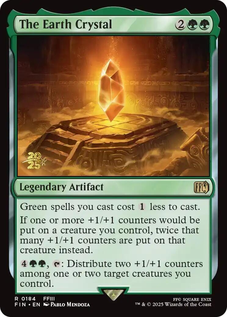 The Earth Crystal [FINAL FANTASY Prerelease Promo] MTG Single Magic: The Gathering  | Multizone: Comics And Games