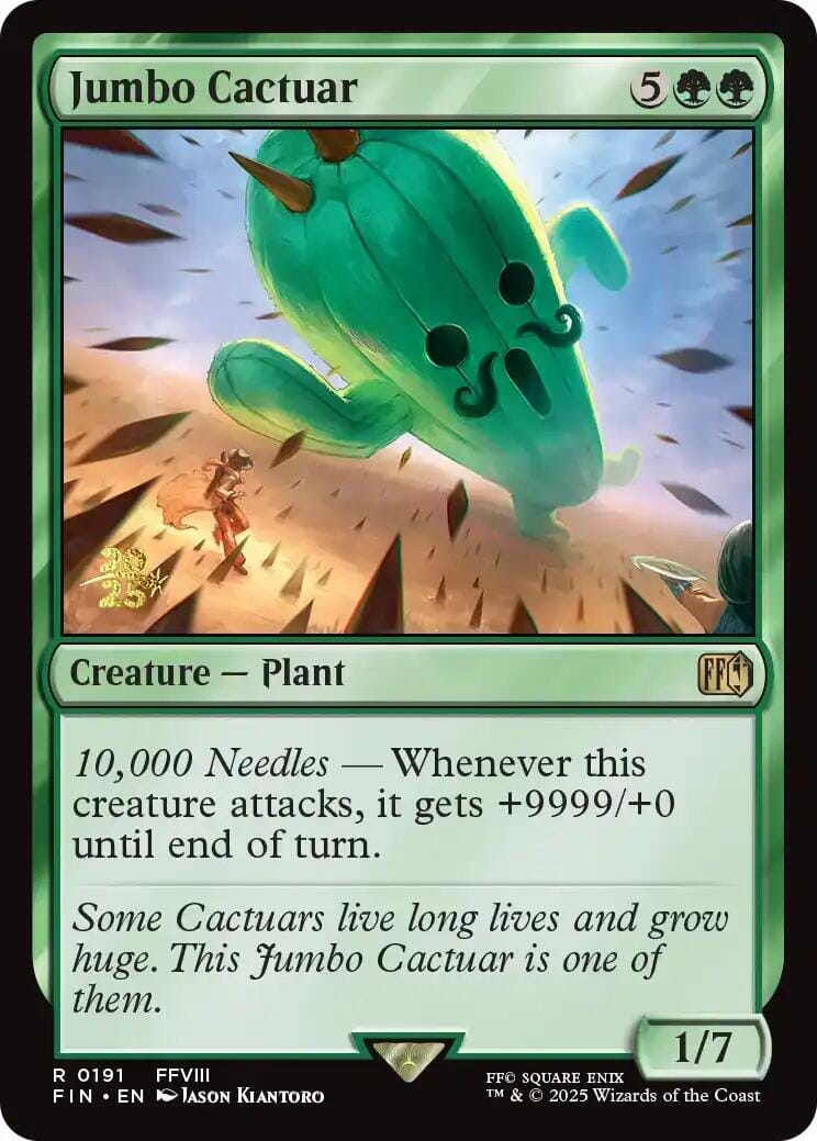 Jumbo Cactuar [FINAL FANTASY Prerelease Promo] MTG Single Magic: The Gathering  | Multizone: Comics And Games