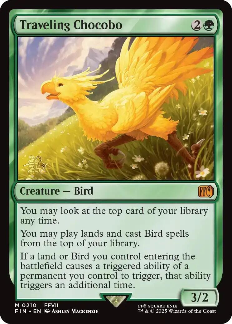 Traveling Chocobo [FINAL FANTASY Prerelease Promo] MTG Single Magic: The Gathering  | Multizone: Comics And Games