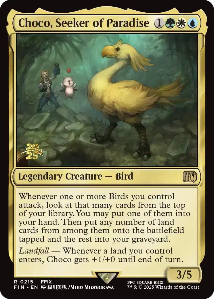Choco, Seeker of Paradise [FINAL FANTASY Prerelease Promo] MTG Single Magic: The Gathering  | Multizone: Comics And Games