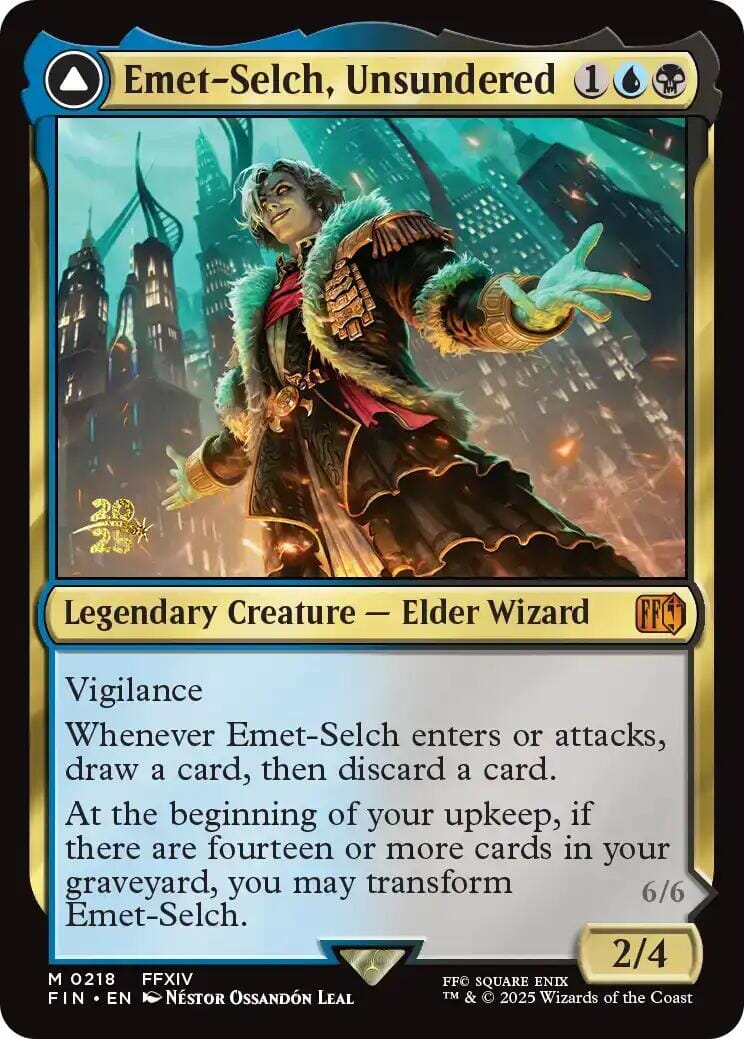 Emet-Selch, Unsundered // Hades, Sorcerer of Eld [FINAL FANTASY Prerelease Promo] MTG Single Magic: The Gathering  | Multizone: Comics And Games
