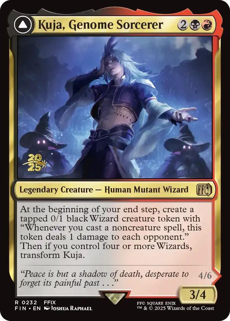 Kuja, Genome Sorcerer // Trance Kuja, Fate Defied [FINAL FANTASY Prerelease Promo] MTG Single Magic: The Gathering  | Multizone: Comics And Games