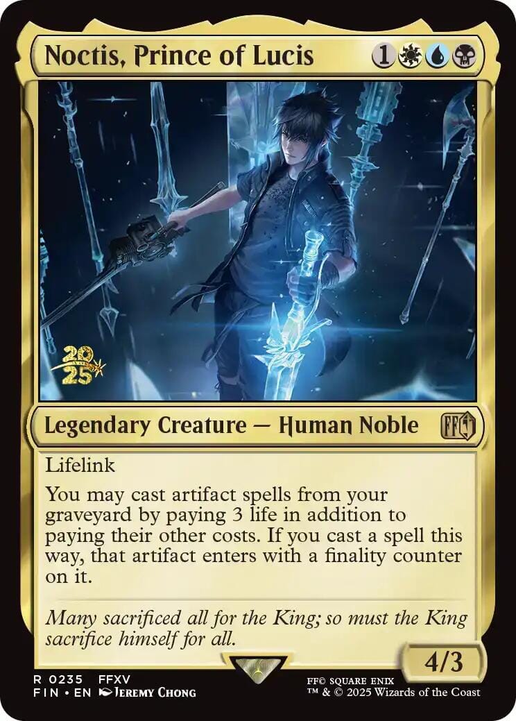 Noctis, Prince of Lucis [FINAL FANTASY Prerelease Promo] MTG Single Magic: The Gathering  | Multizone: Comics And Games