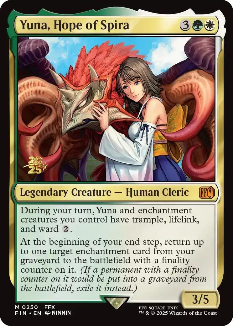 Yuna, Hope of Spira [FINAL FANTASY Prerelease Promo] MTG Single Magic: The Gathering  | Multizone: Comics And Games
