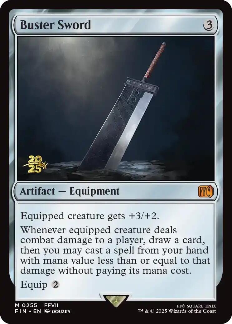 Buster Sword [FINAL FANTASY Prerelease Promo] MTG Single Magic: The Gathering  | Multizone: Comics And Games