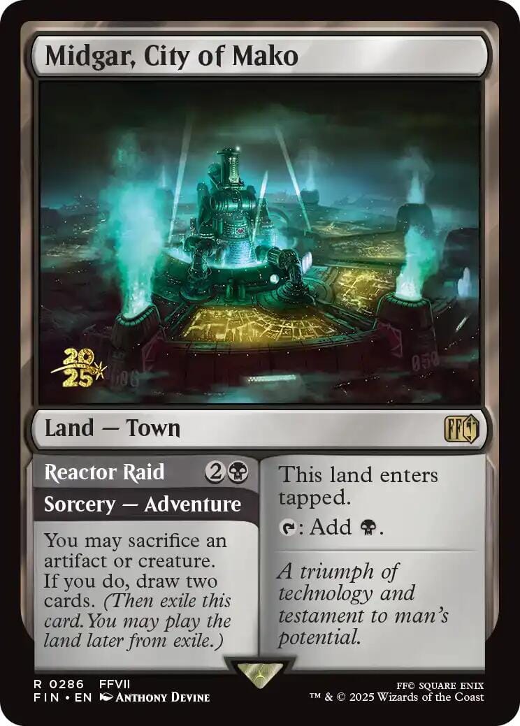 Midgar, City of Mako [FINAL FANTASY Prerelease Promo] MTG Single Magic: The Gathering  | Multizone: Comics And Games