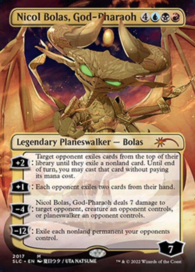 Nicol Bolas, God-Pharaoh (Borderless) [Secret Lair Countdown Kit] MTG Single Magic: The Gathering  | Multizone: Comics And Games