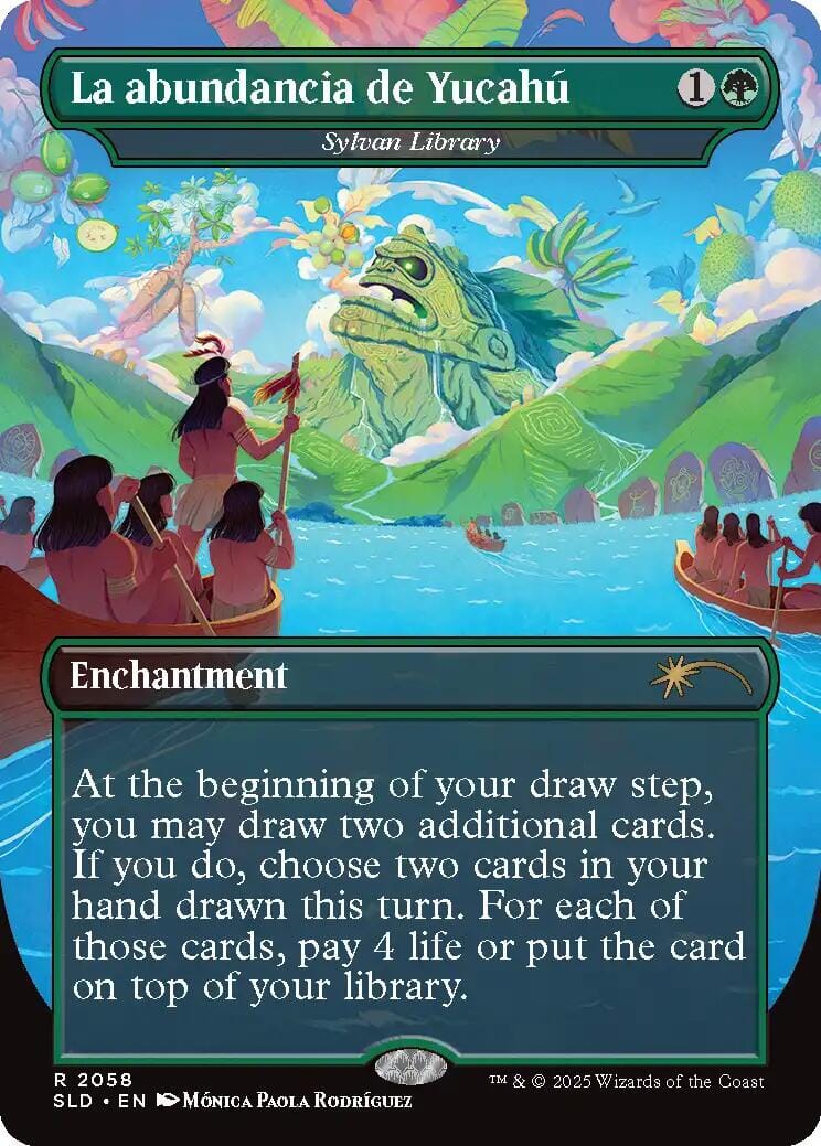 La abundancia de Yucahu - Sylvan Library [Secret Lair Drop Series] MTG Single Magic: The Gathering  | Multizone: Comics And Games
