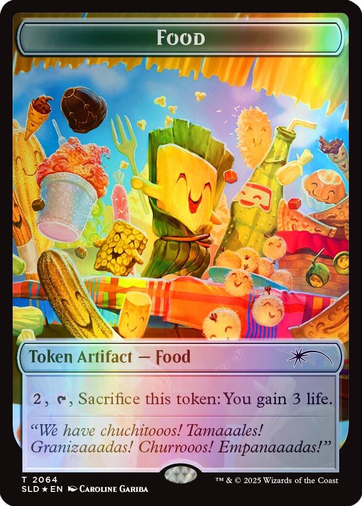 Food Token (2064) (Rainbow Foil) [Secret Lair Drop Series] MTG Single Magic: The Gathering  | Multizone: Comics And Games
