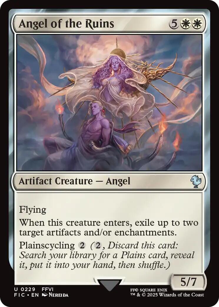 Angel of the Ruins (Surge Foil) [FINAL FANTASY Commander] MTG Single Magic: The Gathering  | Multizone: Comics And Games