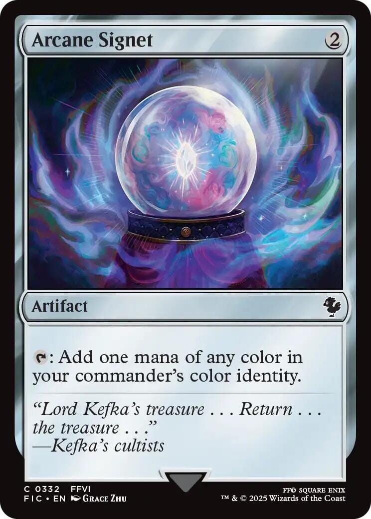 Arcane Signet (0332) (Surge Foil) [FINAL FANTASY Commander] MTG Single Magic: The Gathering  | Multizone: Comics And Games