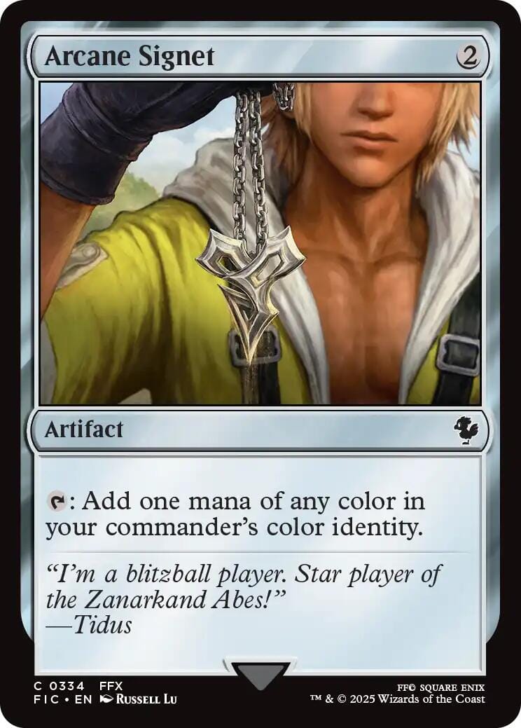 Arcane Signet (0334) (Surge Foil) [FINAL FANTASY Commander] MTG Single Magic: The Gathering  | Multizone: Comics And Games