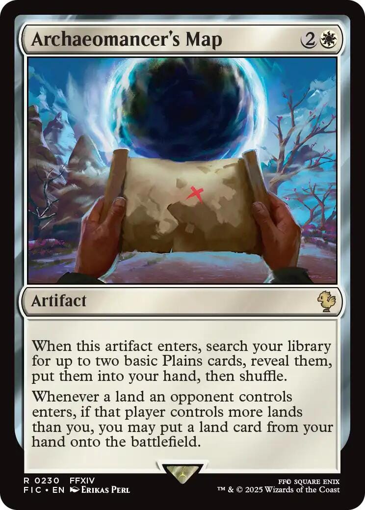 Archaeomancer's Map (Surge Foil) [FINAL FANTASY Commander] MTG Single Magic: The Gathering  | Multizone: Comics And Games