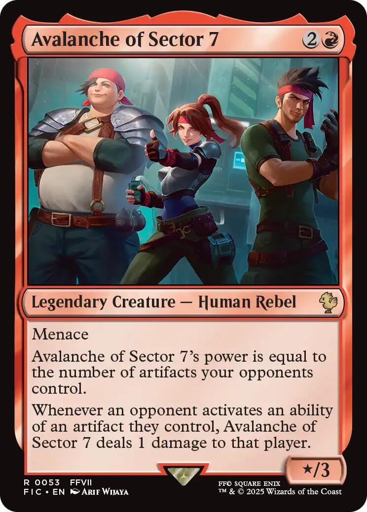 Avalanche of Sector 7 (Surge Foil) [FINAL FANTASY Commander] MTG Single Magic: The Gathering  | Multizone: Comics And Games