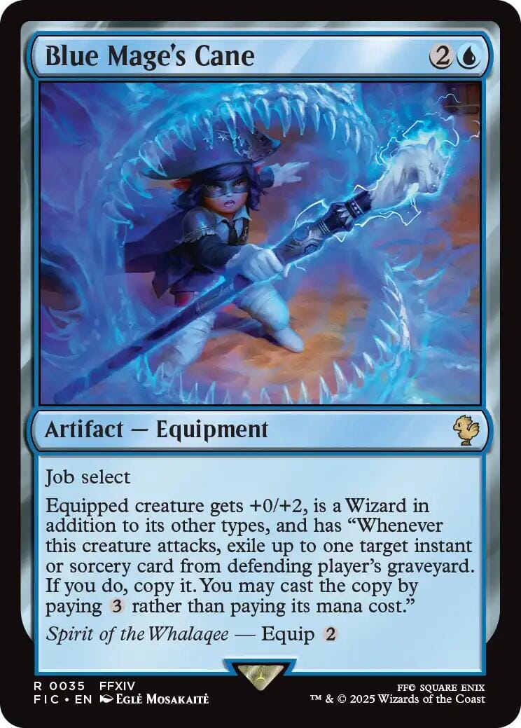 Blue Mage's Cane (Surge Foil) [FINAL FANTASY Commander] MTG Single Magic: The Gathering  | Multizone: Comics And Games