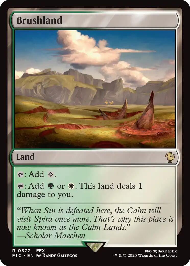 Brushland (Surge Foil) [FINAL FANTASY Commander] MTG Single Magic: The Gathering  | Multizone: Comics And Games