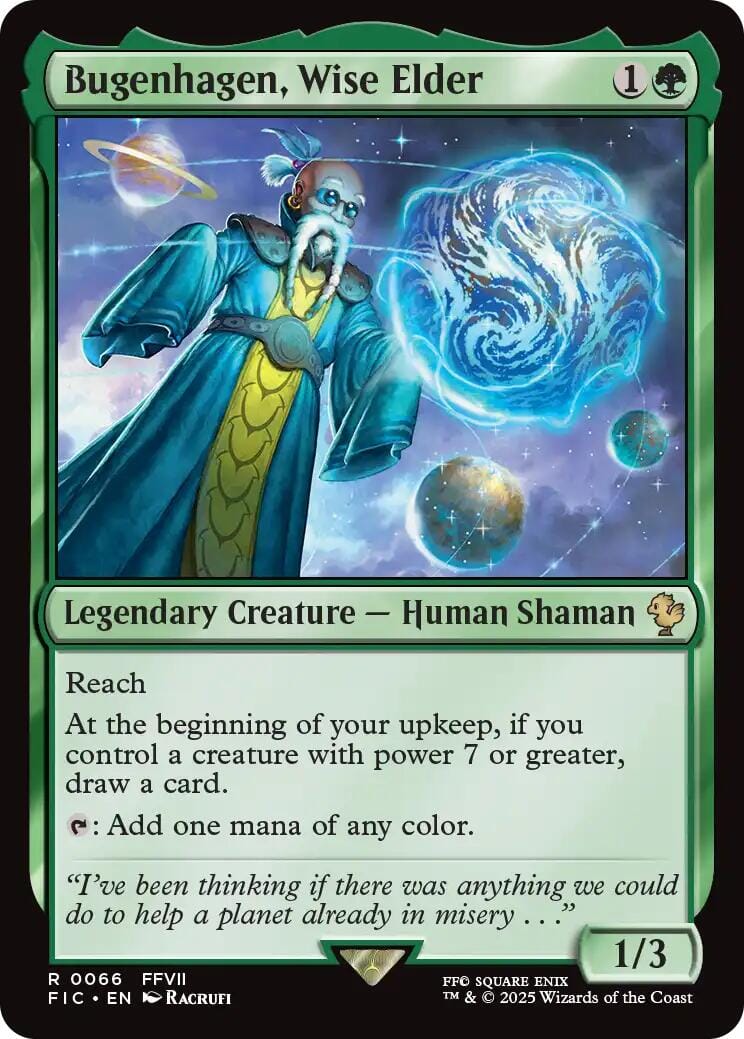 Bugenhagen, Wise Elder (Surge Foil) [FINAL FANTASY Commander] MTG Single Magic: The Gathering  | Multizone: Comics And Games