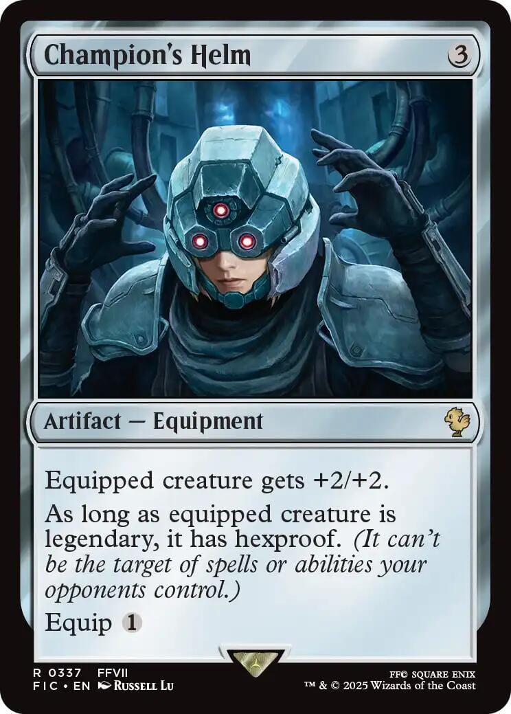 Champion's Helm (Surge Foil) [FINAL FANTASY Commander] MTG Single Magic: The Gathering  | Multizone: Comics And Games