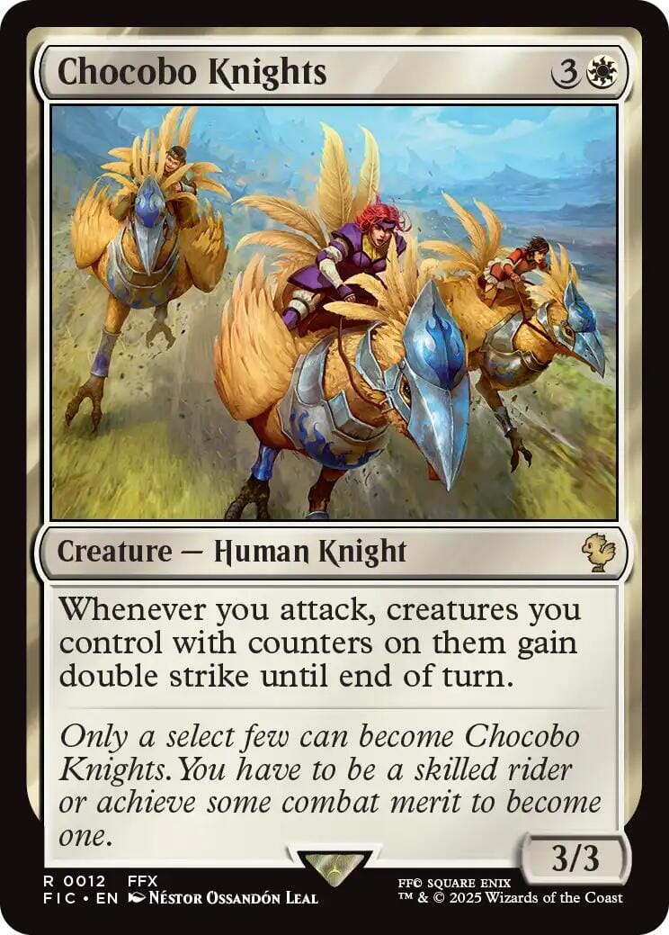 Chocobo Knights (Surge Foil) [FINAL FANTASY Commander] MTG Single Magic: The Gathering  | Multizone: Comics And Games