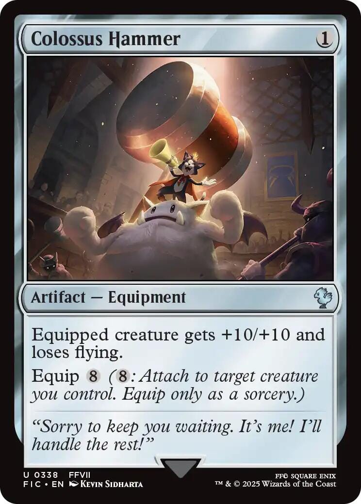 Colossus Hammer (Surge Foil) [FINAL FANTASY Commander] MTG Single Magic: The Gathering  | Multizone: Comics And Games