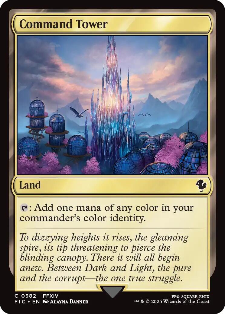 Command Tower (0382) (Surge Foil) [FINAL FANTASY Commander] MTG Single Magic: The Gathering  | Multizone: Comics And Games