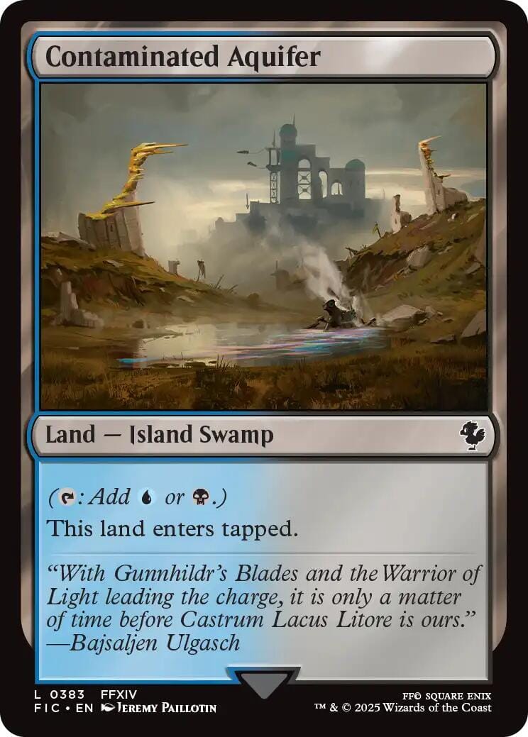 Contaminated Aquifer (Surge Foil) [FINAL FANTASY Commander] MTG Single Magic: The Gathering  | Multizone: Comics And Games