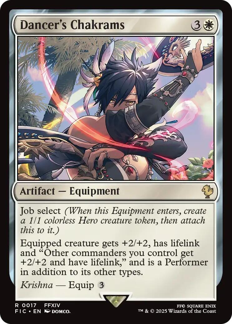 Dancer's Chakrams (Surge Foil) [FINAL FANTASY Commander] MTG Single Magic: The Gathering  | Multizone: Comics And Games