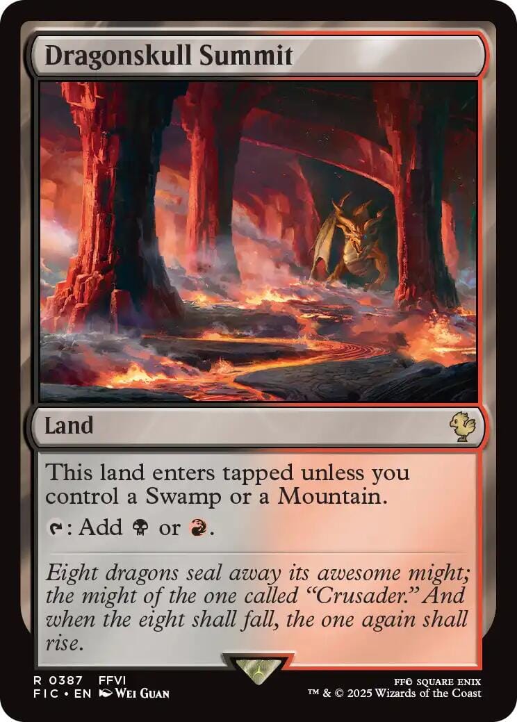 Dragonskull Summit (Surge Foil) [FINAL FANTASY Commander] MTG Single Magic: The Gathering  | Multizone: Comics And Games