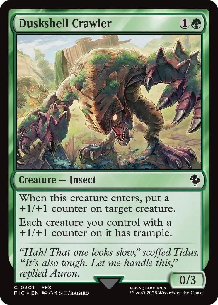 Duskshell Crawler (Surge Foil) [FINAL FANTASY Commander] MTG Single Magic: The Gathering  | Multizone: Comics And Games