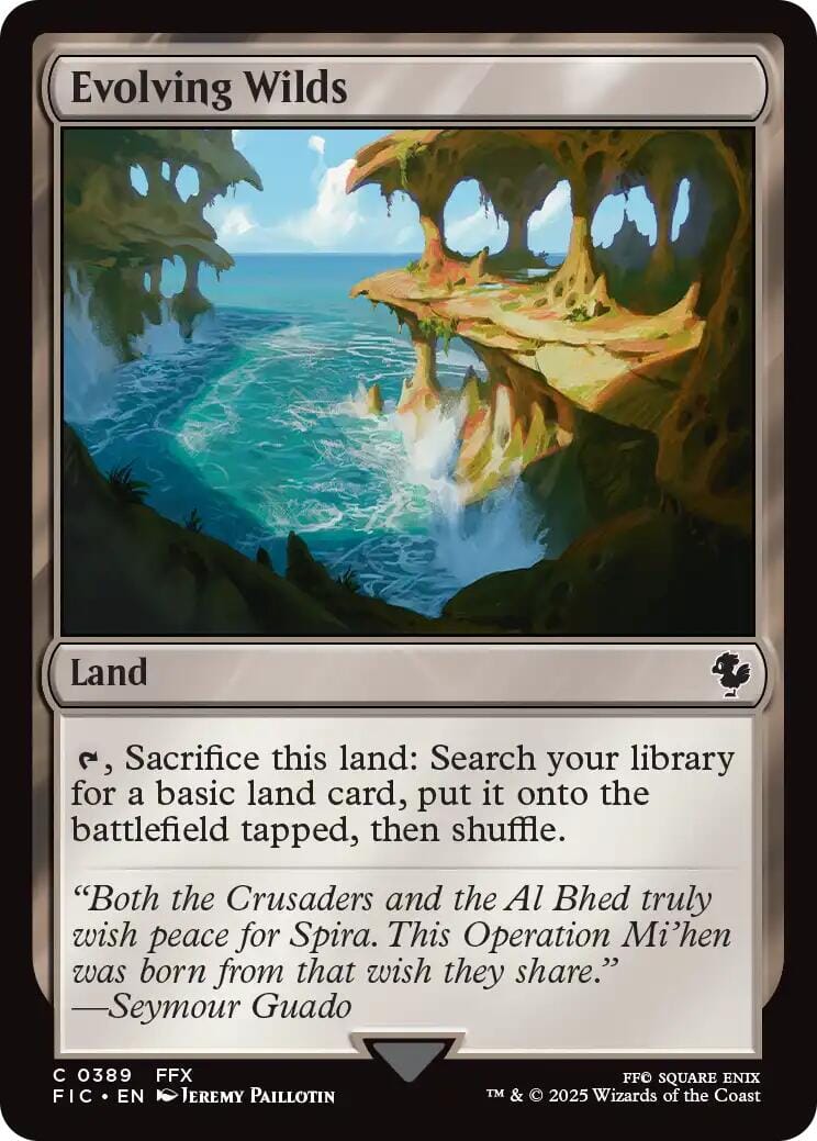 Evolving Wilds (Surge Foil) [FINAL FANTASY Commander] MTG Single Magic: The Gathering  | Multizone: Comics And Games