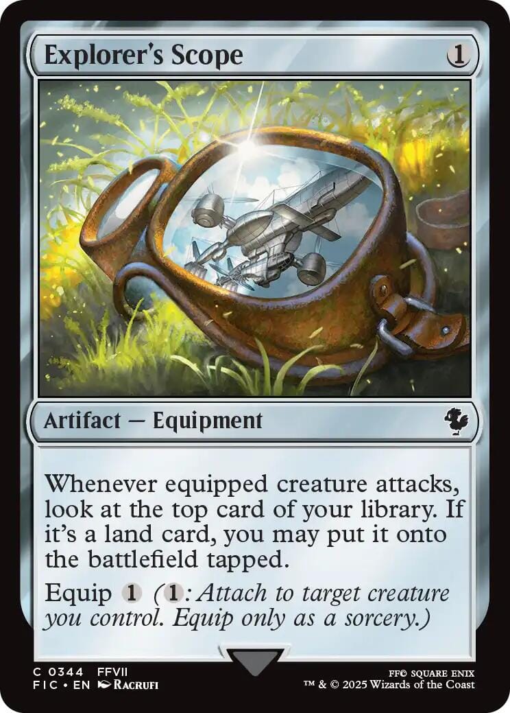 Explorer's Scope (Surge Foil) [FINAL FANTASY Commander] MTG Single Magic: The Gathering  | Multizone: Comics And Games