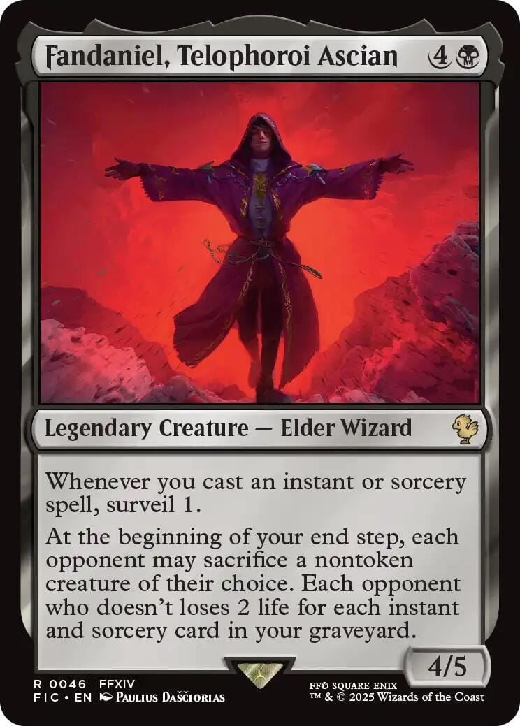 Fandaniel, Telophoroi Ascian (Surge Foil) [FINAL FANTASY Commander] MTG Single Magic: The Gathering  | Multizone: Comics And Games