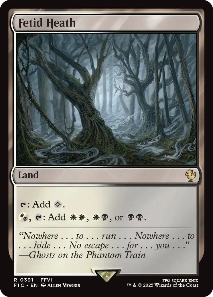 Fetid Heath (Surge Foil) [FINAL FANTASY Commander] MTG Single Magic: The Gathering  | Multizone: Comics And Games