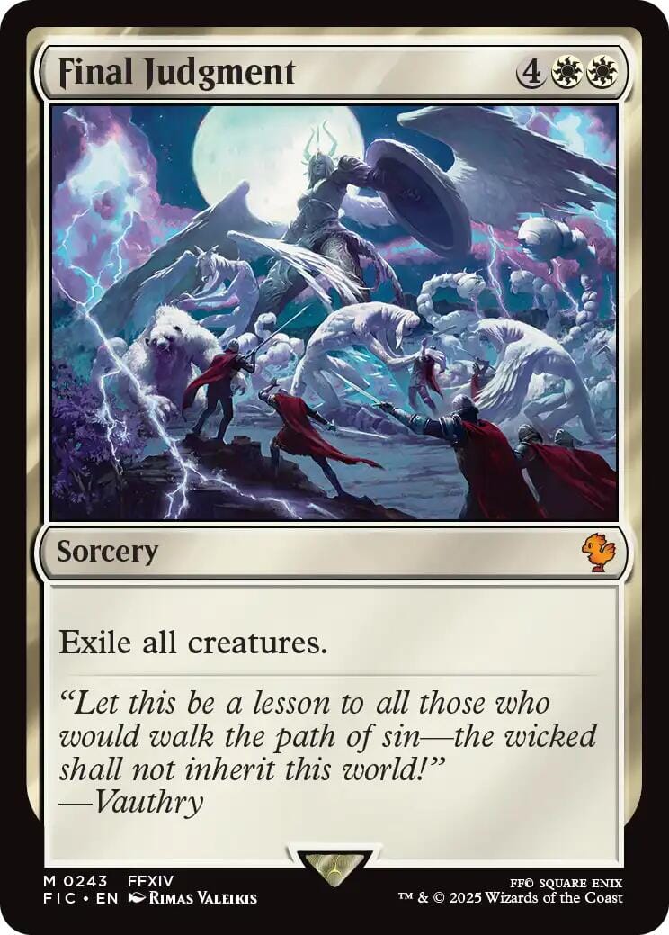 Final Judgment (Surge Foil) [FINAL FANTASY Commander] MTG Single Magic: The Gathering  | Multizone: Comics And Games