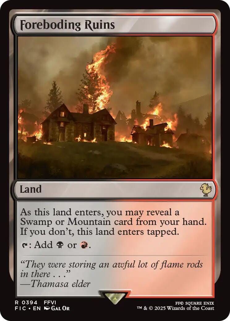 Foreboding Ruins (Surge Foil) [FINAL FANTASY Commander] MTG Single Magic: The Gathering  | Multizone: Comics And Games