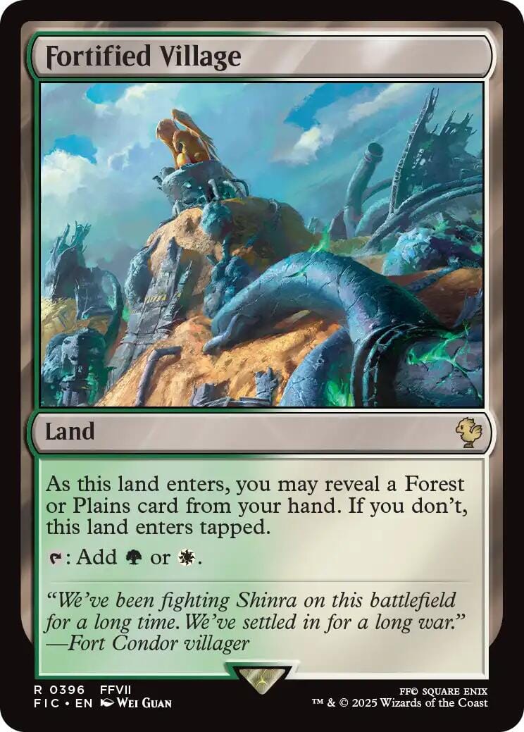 Fortified Village (Surge Foil) [FINAL FANTASY Commander] MTG Single Magic: The Gathering  | Multizone: Comics And Games