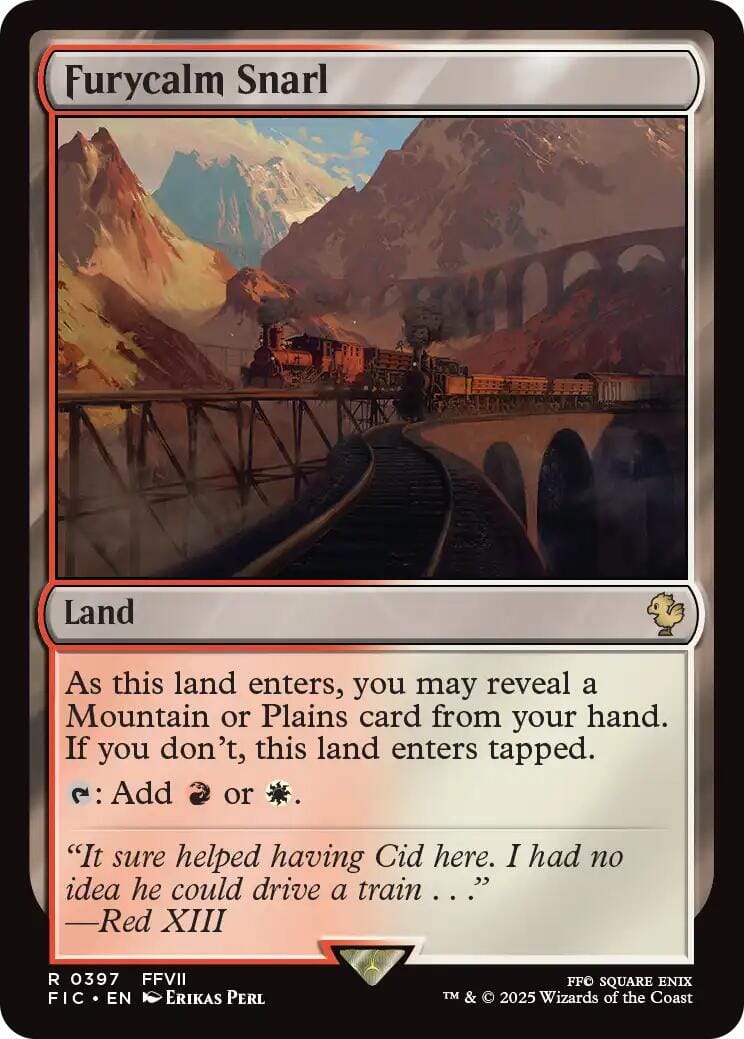 Furycalm Snarl (Surge Foil) [FINAL FANTASY Commander] MTG Single Magic: The Gathering  | Multizone: Comics And Games