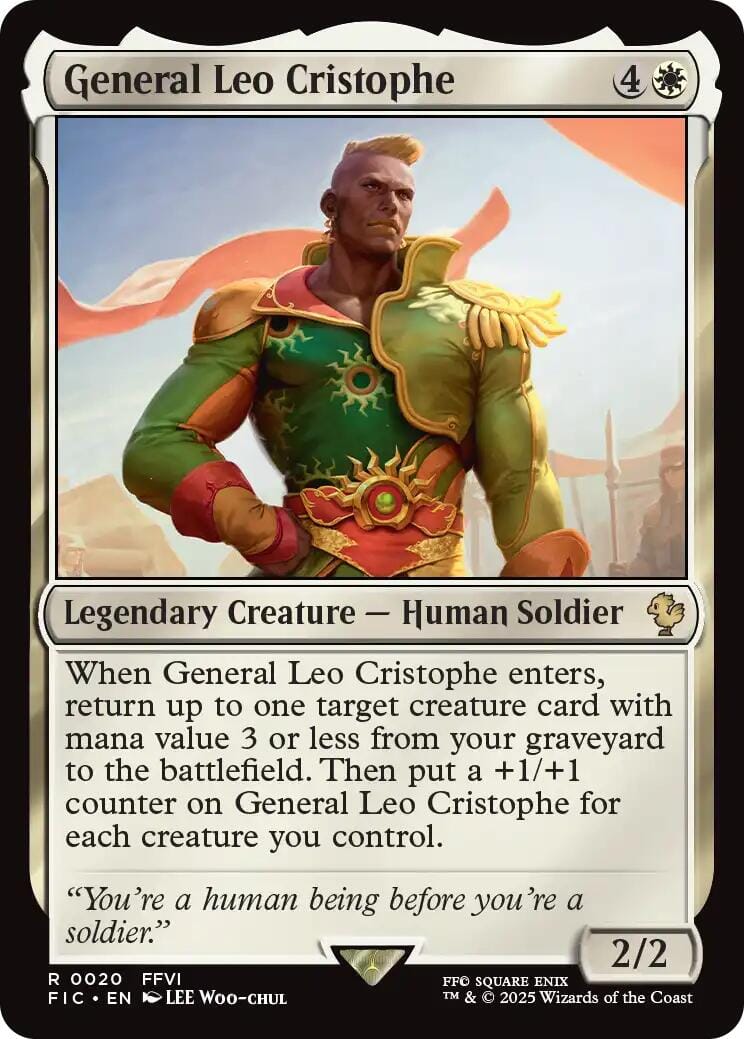 General Leo Cristophe (Surge Foil) [FINAL FANTASY Commander] MTG Single Magic: The Gathering  | Multizone: Comics And Games