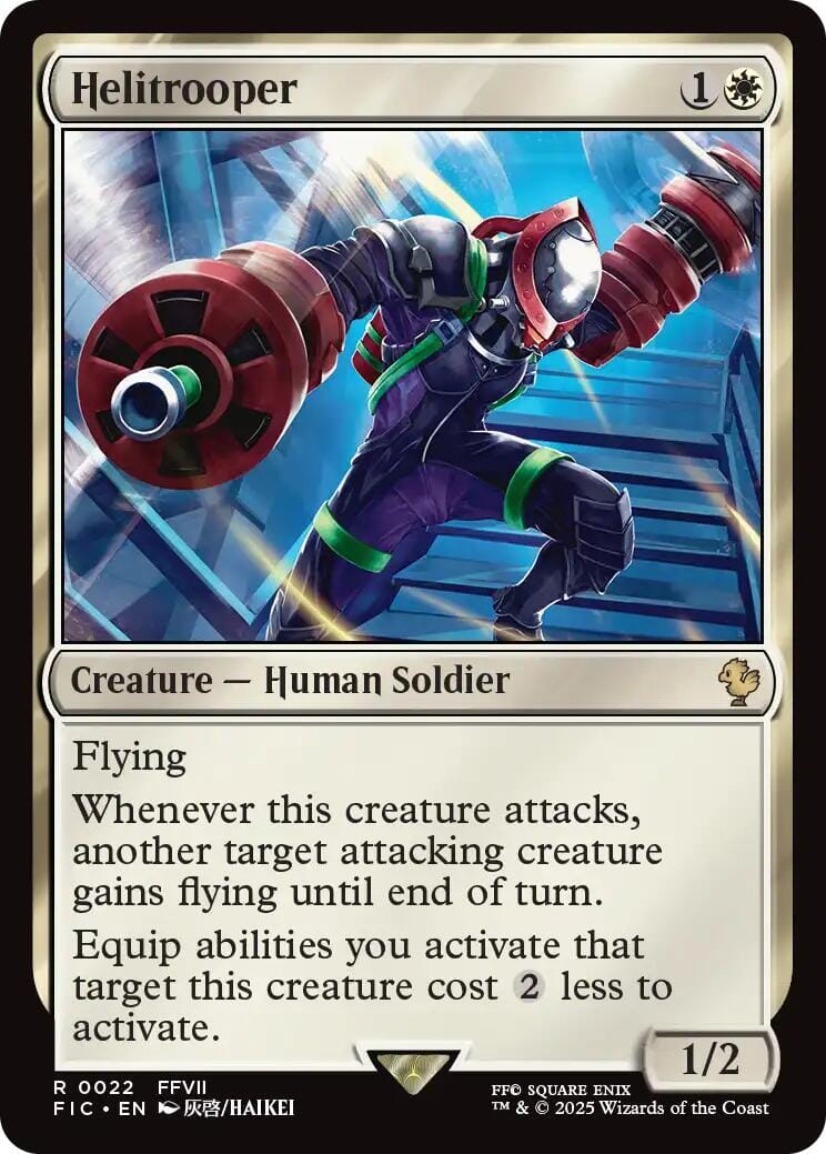 Helitrooper (Surge Foil) [FINAL FANTASY Commander] MTG Single Magic: The Gathering  | Multizone: Comics And Games