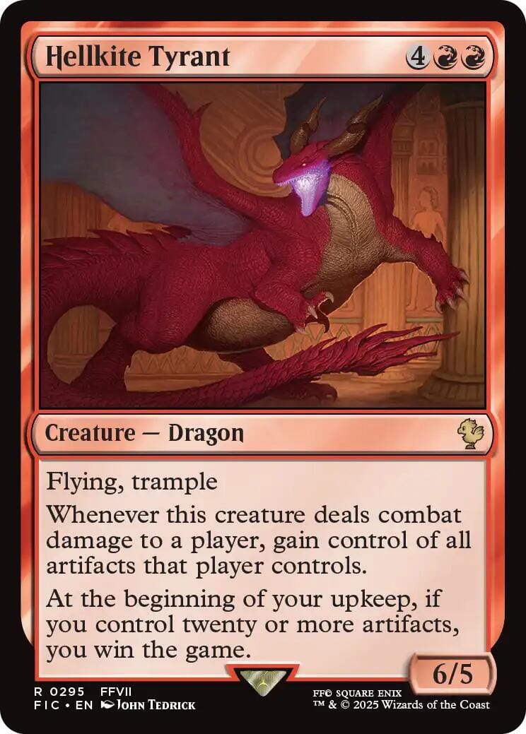 Hellkite Tyrant (Surge Foil) [FINAL FANTASY Commander] MTG Single Magic: The Gathering  | Multizone: Comics And Games