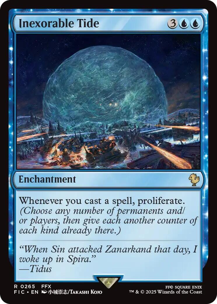 Inexorable Tide (Surge Foil) [FINAL FANTASY Commander] MTG Single Magic: The Gathering  | Multizone: Comics And Games