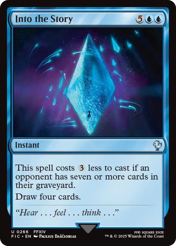 Into the Story (Surge Foil) [FINAL FANTASY Commander] MTG Single Magic: The Gathering  | Multizone: Comics And Games