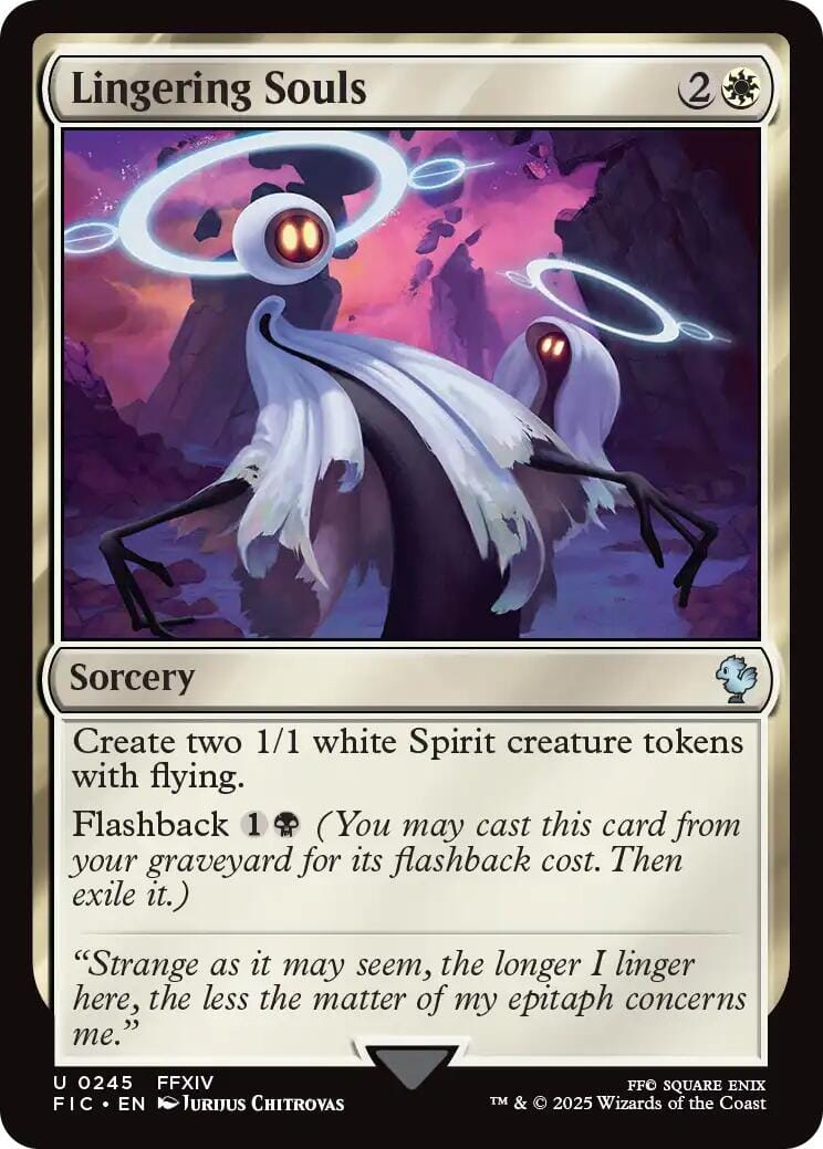 Lingering Souls (Surge Foil) [FINAL FANTASY Commander] MTG Single Magic: The Gathering  | Multizone: Comics And Games