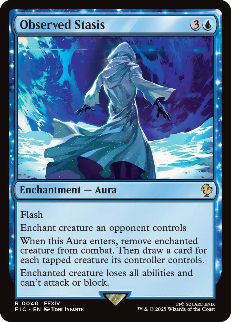 Observed Stasis (Surge Foil) [FINAL FANTASY Commander] MTG Single Magic: The Gathering  | Multizone: Comics And Games