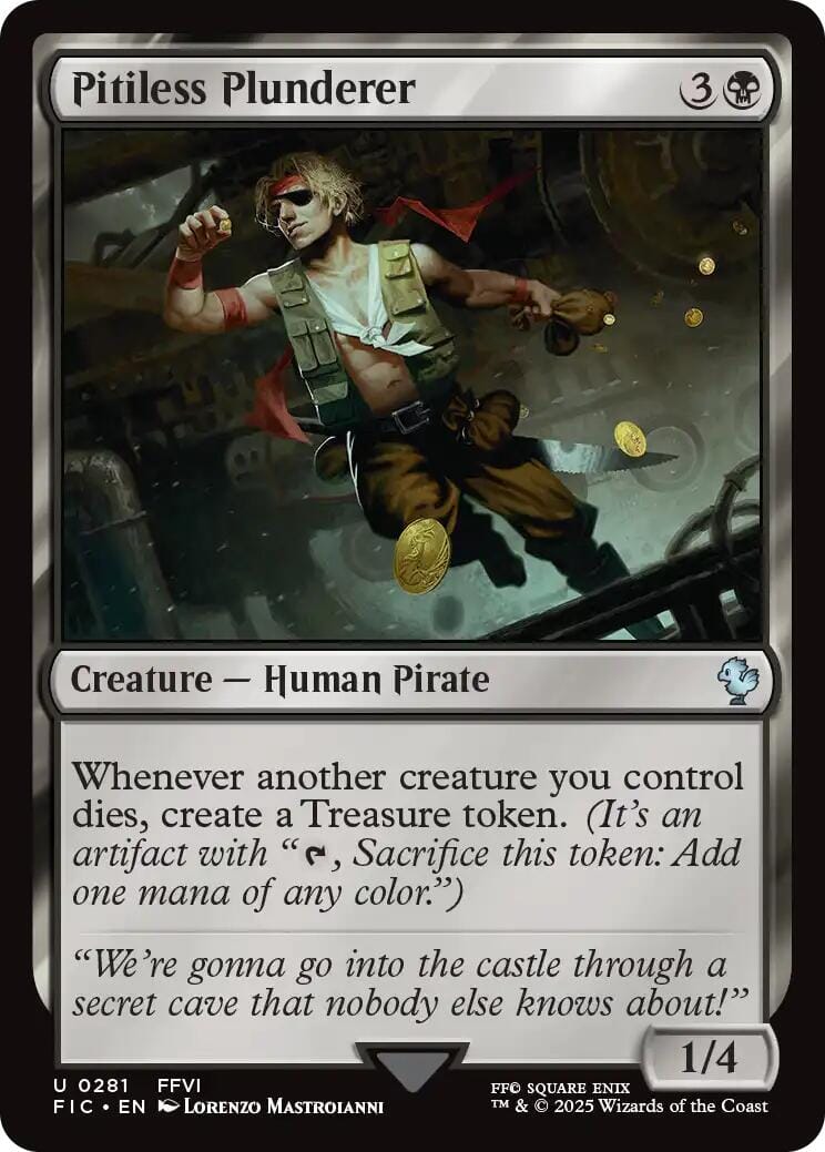 Pitiless Plunderer (Surge Foil) [FINAL FANTASY Commander] MTG Single Magic: The Gathering  | Multizone: Comics And Games