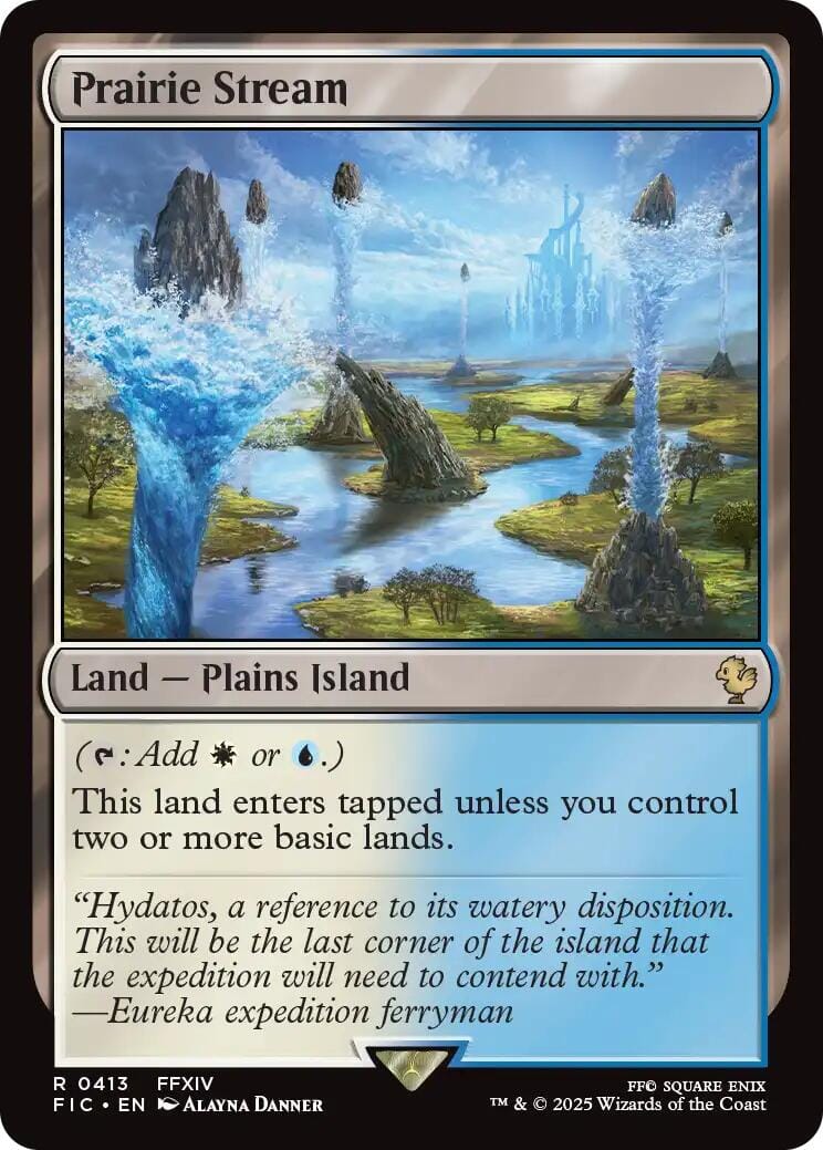 Prairie Stream (Surge Foil) [FINAL FANTASY Commander] MTG Single Magic: The Gathering  | Multizone: Comics And Games